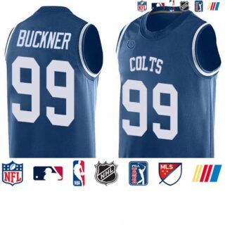 Nike Colts #99 DeForest Buckner Royal Blue Team Color Men's Stitched NFL Limited Tank Top Jersey