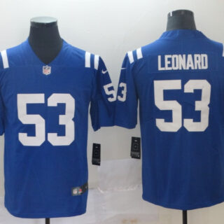 Nike Colts 53 Darius Leonard Royal Vapor Untouchable Limited Jersey