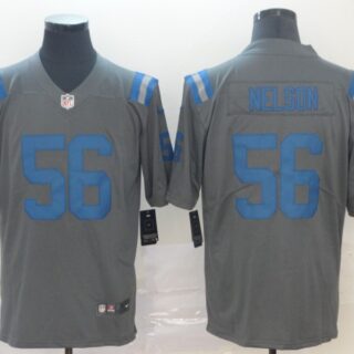 Nike Colts 56 Quenton Nelson Gray Inverted Legend Limited Jersey