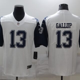 Nike Cowboys 13 Michael Gallup White Color Rush Limited Jersey