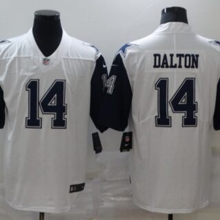 Nike Cowboys 14 Andy Dalton White Color Rush Limited Jersey