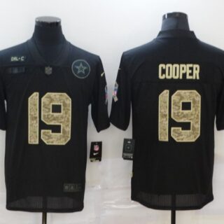 Nike Cowboys 19 Amari Cooper Black Camo 2020 Salute To Service Limited Jersey
