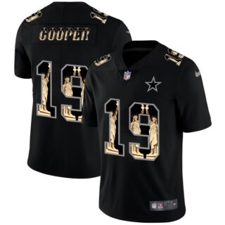 Nike Cowboys 19 Amari Cooper Black Statue Of Liberty Limited Jersey