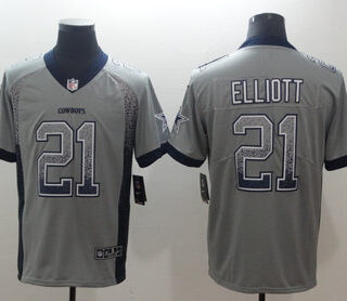 Nike Cowboys 21 Ezekiel Elliott Drift Fashion Limited Jersey