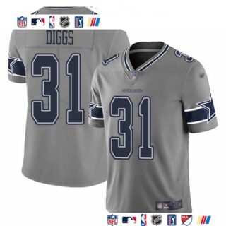 Nike Cowboys #31 Trevon Diggs Gray Men's Stitched NFL Limited Inverted Legend Jersey