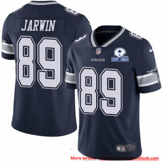 Nike Cowboys #89 Blake Jarwin Navy Blue Team Color Men's Stitched With Established In 1960 Patch NFL Vapor Untouchable Limited Jersey