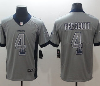 Nike Cowboys 4 Dak Prescott Drift Fashion Limited Jersey