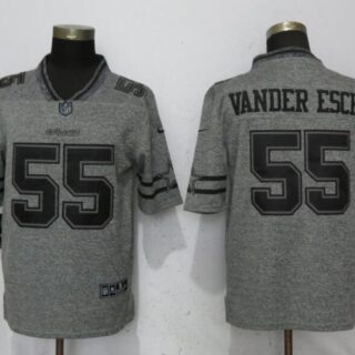 Nike Cowboys 55 Leighton Vander Esch Gray Gridiron Gray Vapor Untouchable Limited Jersey