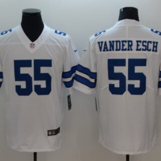 Nike Cowboys 55 Leighton Vander Esch White Vapor Untouchable Limited Jersey