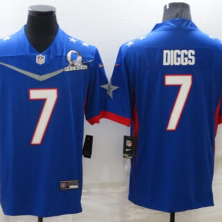 Nike Cowboys 7 Trevon Diggs Blue 2022 NFC Pro Bowl Limited Jersey