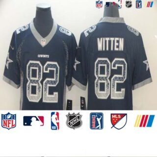 Nike Cowboys 82 Jason Witten Navy Drift Fashion Limited Jersey