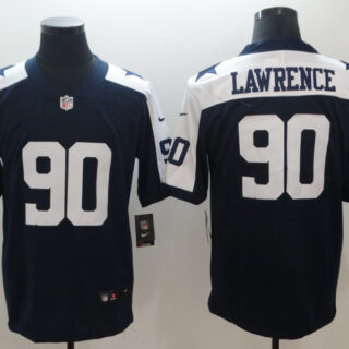 Nike Cowboys 90 DeMarcus Lawrence Navy Throwback Vapor Untouchable Limited Jersey
