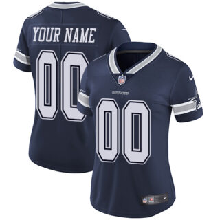 Nike Dallas Cowboys Limited Navy Blue Home Women's Jersey NFL Vapor Untouchable Customized jerseys