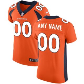 Nike Denver Broncos Elite Orange Home Men's Jersey NFL Vapor Untouchable Customized jerseys