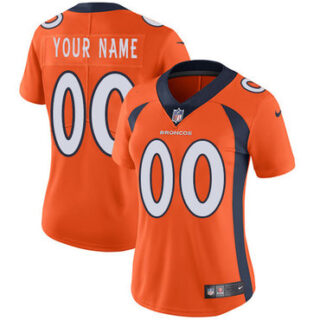 Nike Denver Broncos Elite Orange Home Women's Jersey NFL Vapor Untouchable Customized jerseys