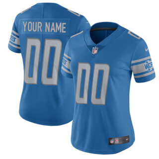 Nike Detroit Lions Elite Blue Home Women's Jersey NFL Vapor Untouchable Customized jerseys