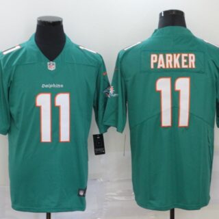 Nike Dolphins 11 DeVante Parker Aque Vapor Untouchable Limited Jersey