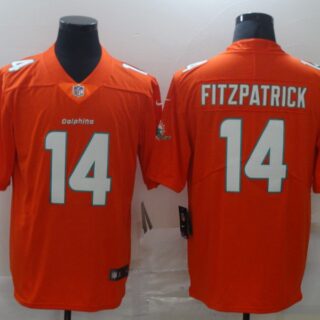 Nike Dolphins 14 Ryan Fitzpatrick Orange Vapor Untouchable Limited Jersey