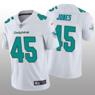 Nike Dolphins 45 Brandon Jones White Vapor Untouchable Limited Jersey
