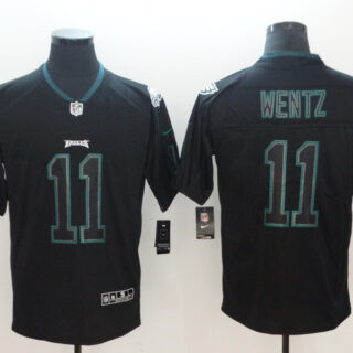 Nike Eagles 11 Carson Wentz Black Shadow Legend Limited Jersey