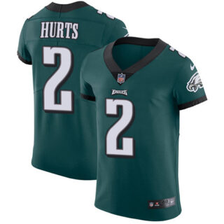 Nike Eagles #2 Jalen Hurts Green Team Color Men's Stitched NFL Vapor Untouchable Elite Jersey
