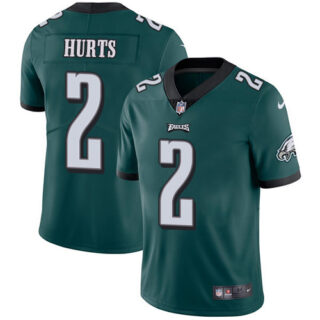 Nike Eagles #2 Jalen Hurts Green Team Color Men's Stitched NFL Vapor Untouchable Limited Jersey