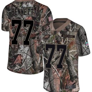Nike Eagles #77 Michael Bennett Camo Men's Stitched NFL Limited Rush Realtree Jersey