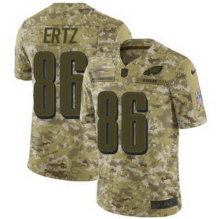 Nike Eagles #86 Zach Ertz Camo Youth Stitched NFL Limited 2018 Salute to Service Jersey