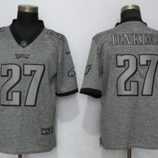 Nike Eagles 27 Malcolm Jenkins Gray Gridiron Gray Vapor Untouchable Limited Jersey