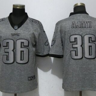 Nike Eagles 36 Jay Ajayi Gray Gridiron Gray Vapor Untouchable Limited Jersey