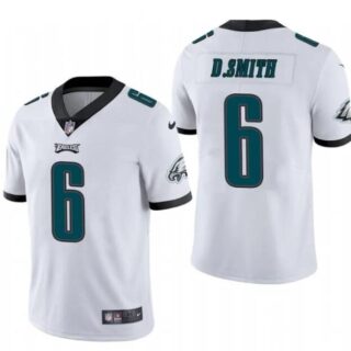 Nike Eagles 6 DeVonta Smith White 2021 Draft Vapor Limited Jersey