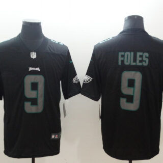 Nike Eagles 9 Nick Foles Black Vapor Impact Limited Jersey