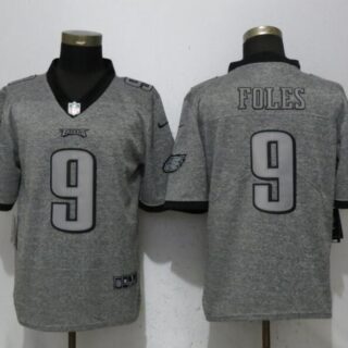 Nike Eagles 9 Nick Foles Gray Gridiron Gray Vapor Untouchable Limited Jersey
