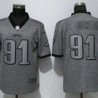 Nike Eagles 91 Fletcher Cox Gray Gridiron Gray Vapor Untouchable Limited Jersey