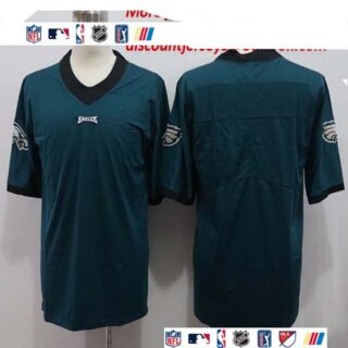 Nike Eagles Blank Green Vapor Untouchable Limited Jersey
