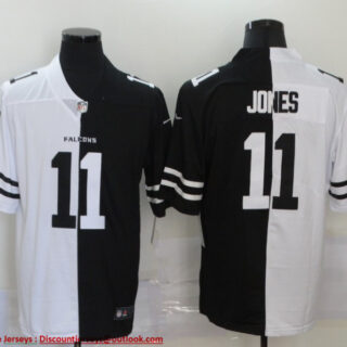 Nike Falcons 11 Julio Jones Black And White Split Vapor Untouchable Limited Jersey