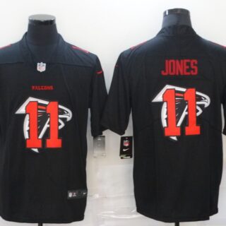 Nike Falcons 11 Julio Jones Black Shadow Logo Limited Jersey