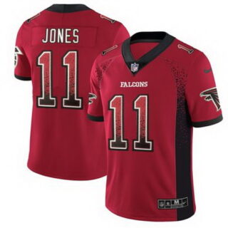 Nike Falcons 11 Julio Jones Red Drift Fashion Limited Jersey