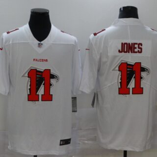 Nike Falcons 11 Julio Jones White Shadow Logo Limited Jersey