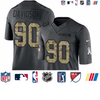 Nike Falcons #90 Marlon Davidson Black Men's Stitched NFL Limited 2016 Salute to Service Jersey