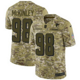 Nike Falcons #98 Takkarist McKinley Camo Men's Stitched NFL Limited 2018 Salute To Service Jersey