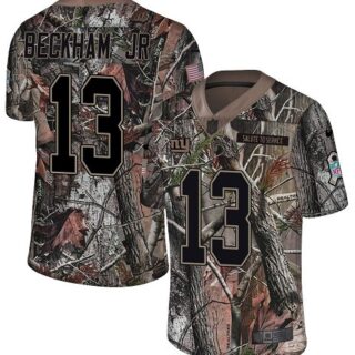 Nike Giants #13 Odell Beckham Jr Camo Men's Stitched NFL Limited Rush Realtree Jersey