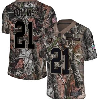 Nike Giants #21 Landon Collins Camo Men's Stitched NFL Limited Rush Realtree Jersey