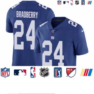 Nike Giants #24 James Bradberry Royal Blue Team Color Men's Stitched NFL 100th Season Vapor Untouchable Limited Jersey