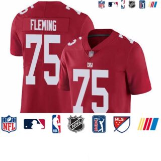 Nike Giants #75 Cameron Fleming Red Men's Stitched NFL Limited Inverted Legend Jersey