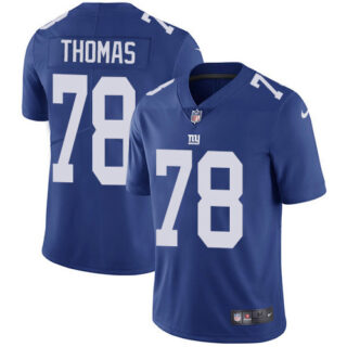 Nike Giants #78 Andrew Thomas Royal Blue Team Color Men's Stitched NFL Vapor Untouchable Limited Jersey