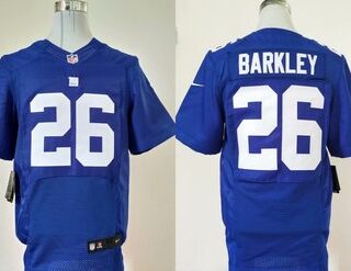 Nike Giants 26 Saquon Barkley Royal Elite Jersey