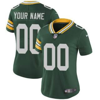 Nike Green Bay Packers Elite Green Home Women's Jersey NFL Vapor Untouchable Customized jerseys