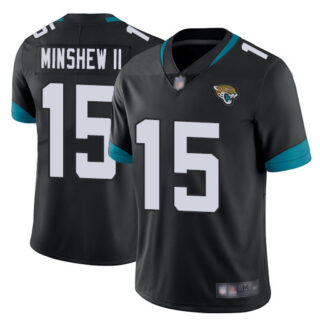 Nike Jaguars 15 Gardner Minshew II Black Vapor Untouchable Limited Jersey