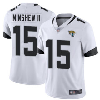 Nike Jaguars 15 Gardner Minshew II White Vapor Untouchable Limited Jersey